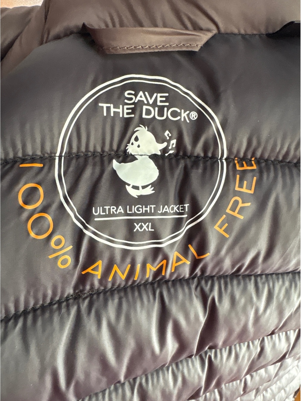 Save the Duck Brown Ultralight Puffer Vest XXL (animal free synthetic down)